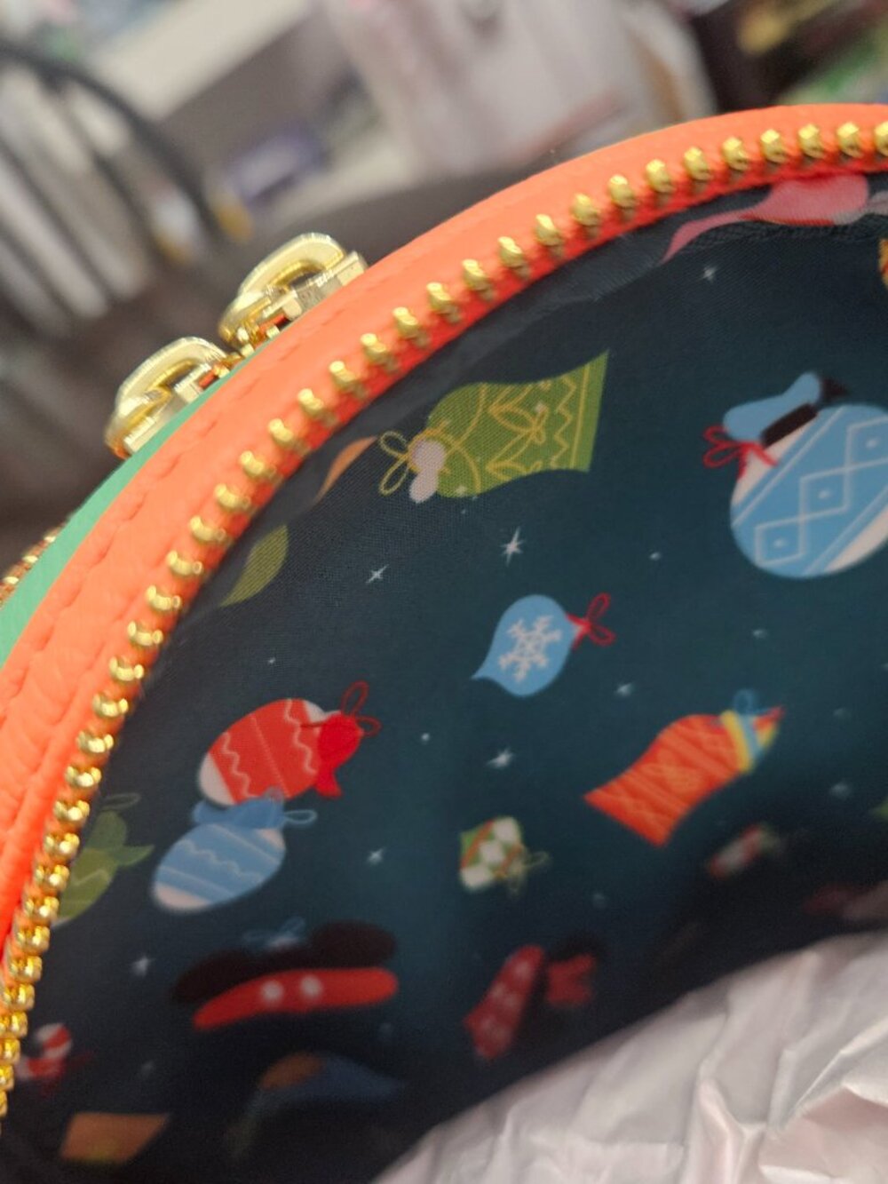 Loungefly Disney 2023 Christmas glow in the dark mini backpack NWT - Picture 7 of 8